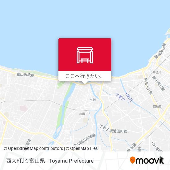 西大町北地図