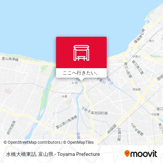 水橋大橋東詰地図