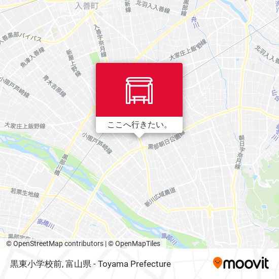 黒東小学校前地図