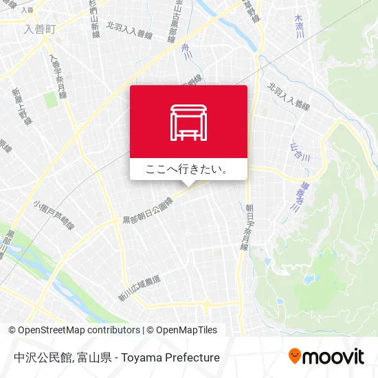 中沢公民館地図