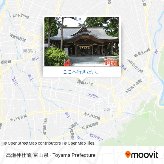 高瀬神社前地図