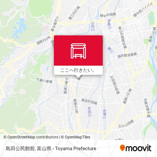 島田公民館前地図