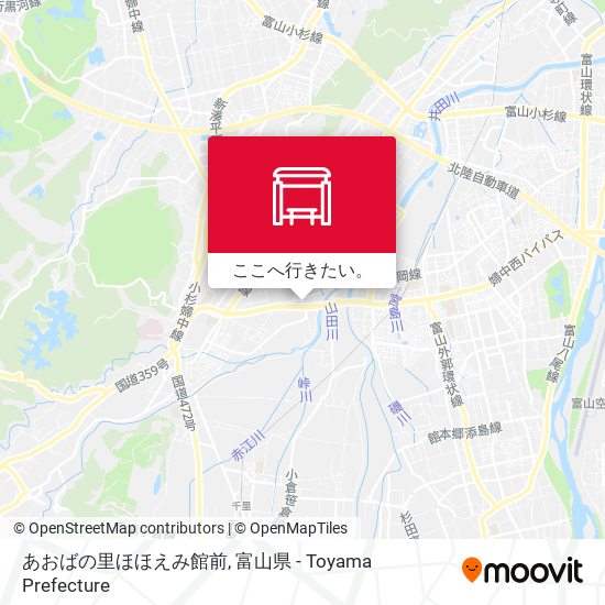 あおばの里ほほえみ館前地図