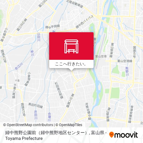 婦中熊野公園前（婦中熊野地区センター）地図