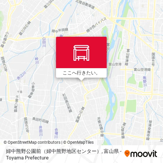 婦中熊野公園前（婦中熊野地区センター）地図