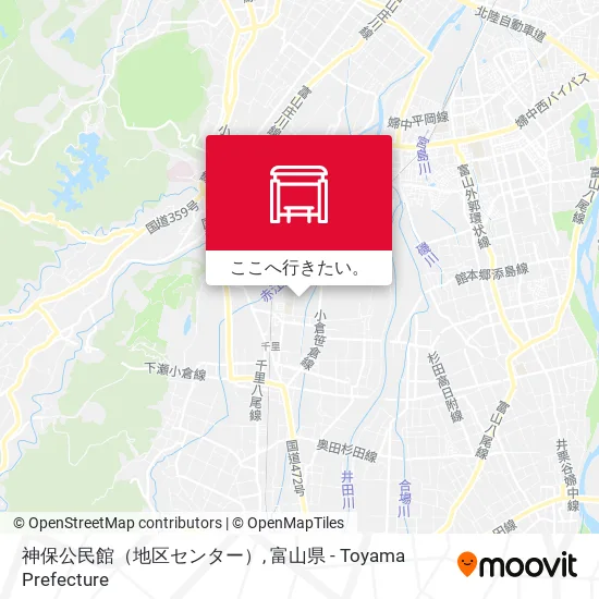 神保公民館（地区センター）地図