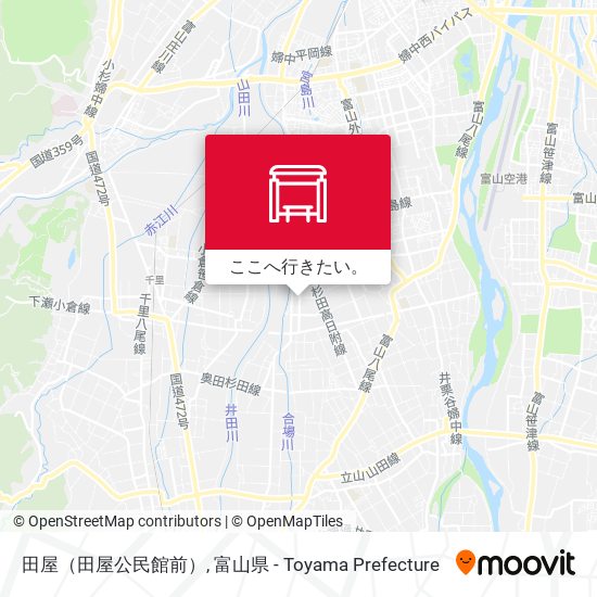 田屋（田屋公民館前）地図