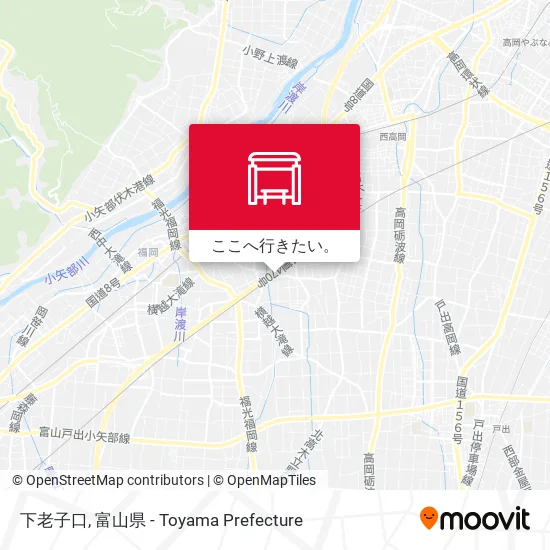 下老子口地図