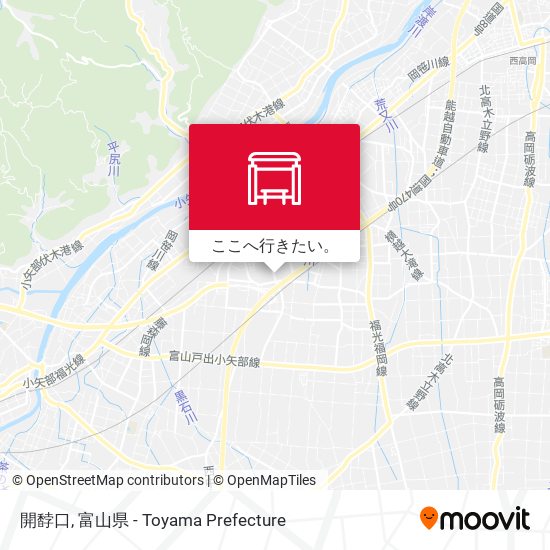 開馞口地図