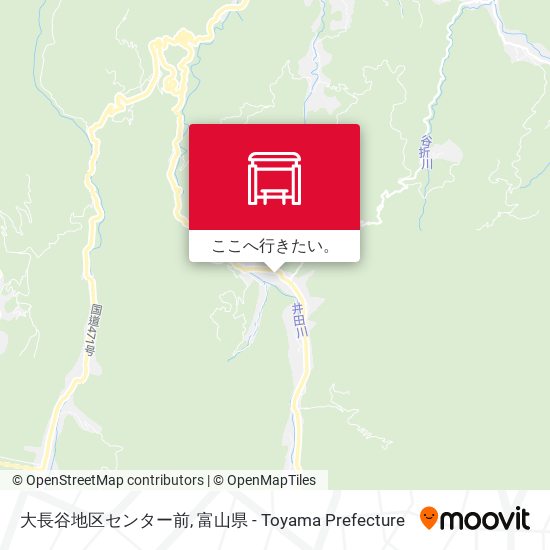 大長谷地区センター前地図
