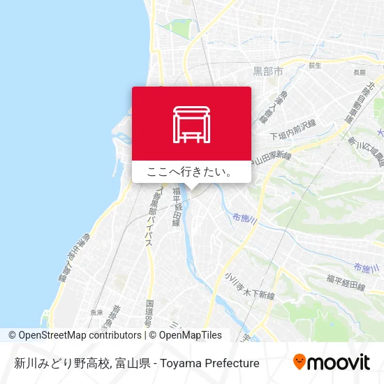 新川みどり野高校地図