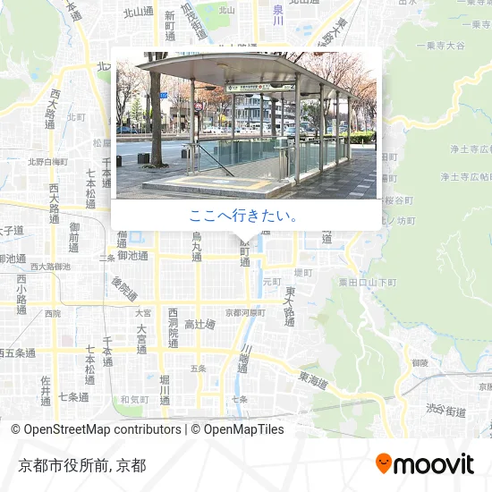 京都市役所前地図