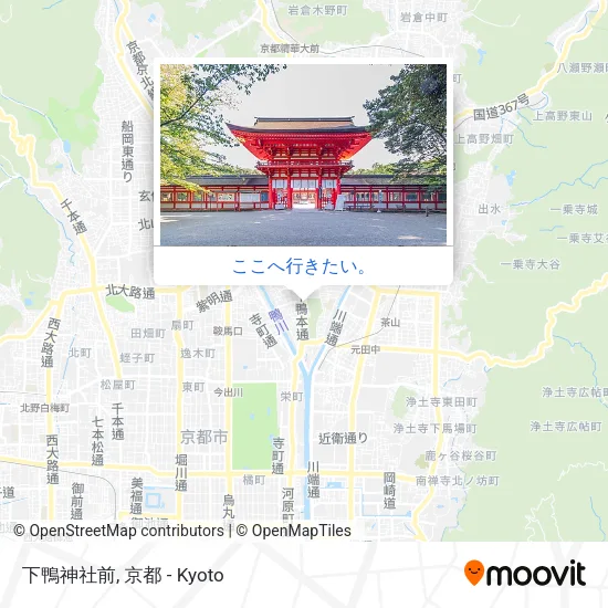 下鴨神社前地図