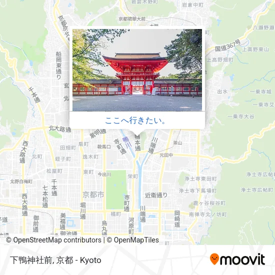 下鴨神社前地図