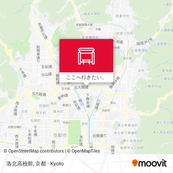 洛北高校前地図