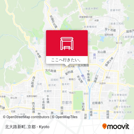 北大路新町地図