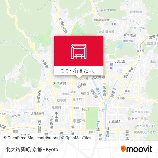 北大路新町地図