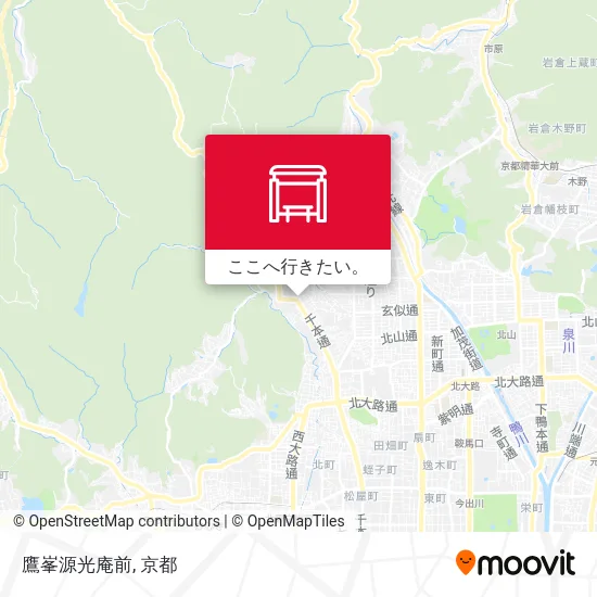 鷹峯源光庵前地図
