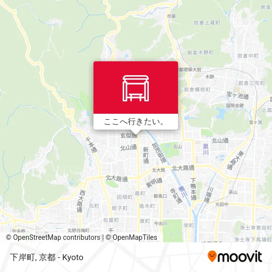 下岸町地図