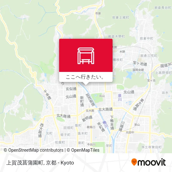 上賀茂菖蒲園町地図