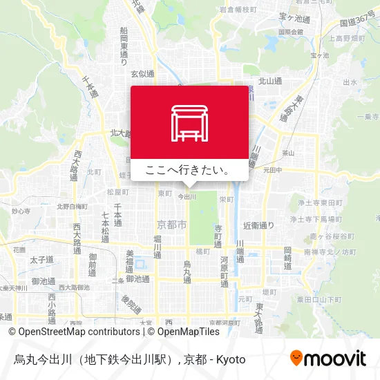 烏丸今出川（地下鉄今出川駅）地図