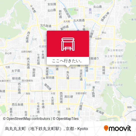 烏丸丸太町（地下鉄丸太町駅）地図
