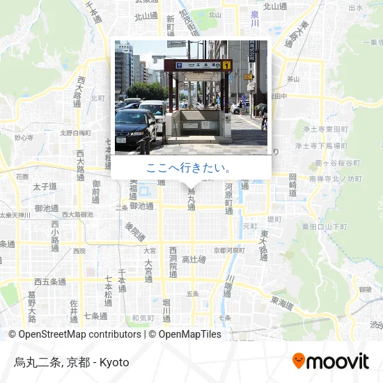 烏丸二条地図