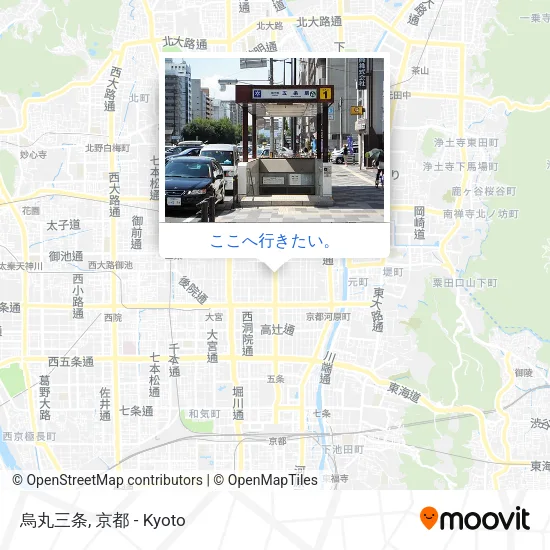 烏丸三条地図