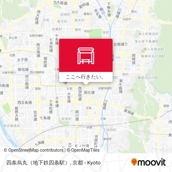 四条烏丸（地下鉄四条駅）地図