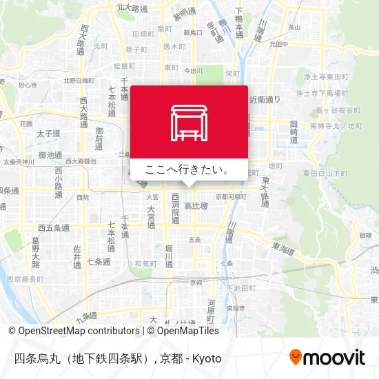 四条烏丸（地下鉄四条駅）地図