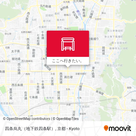 四条烏丸（地下鉄四条駅）地図