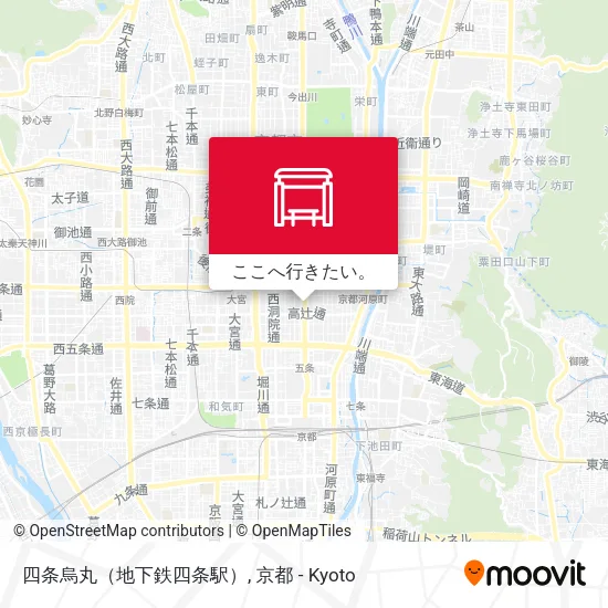 四条烏丸（地下鉄四条駅）地図