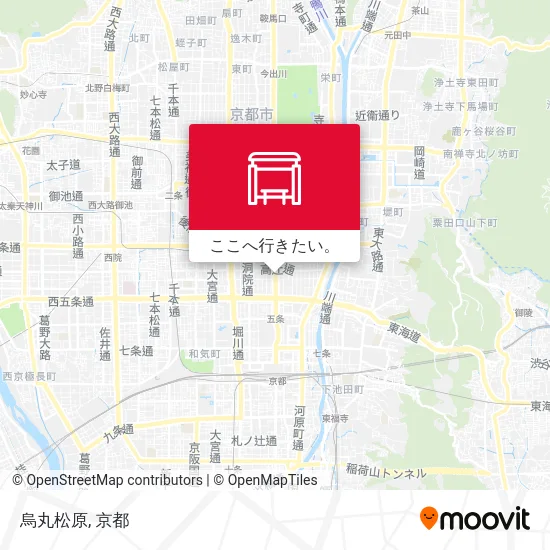烏丸松原地図