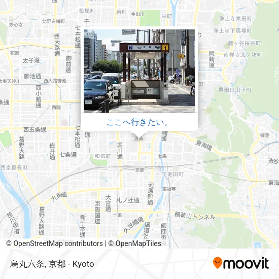 烏丸六条地図