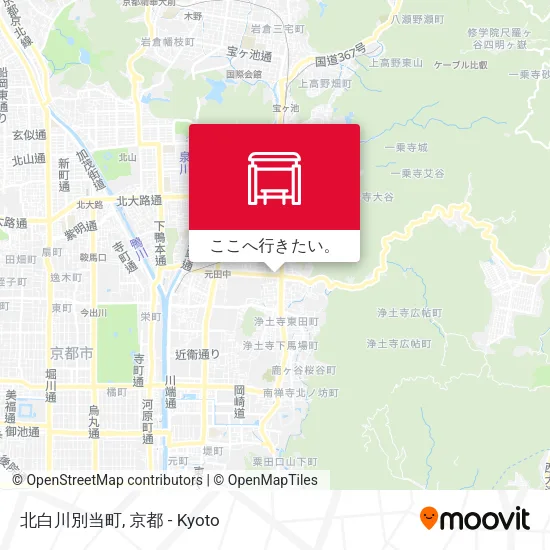 北白川別当町地図