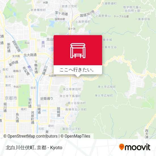 北白川仕伏町地図