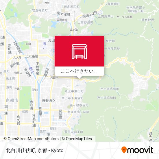 北白川仕伏町地図