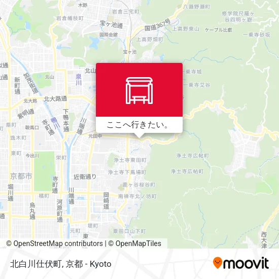 北白川仕伏町地図