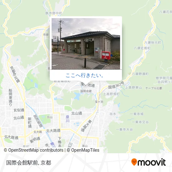 国際会館駅前地図