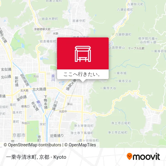 一乗寺清水町地図