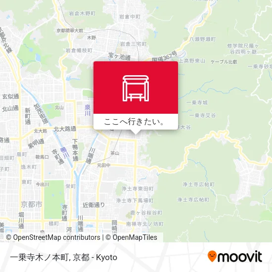 一乗寺木ノ本町地図