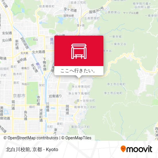 北白川校前地図