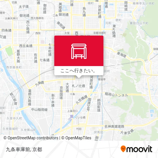 九条車庫前地図