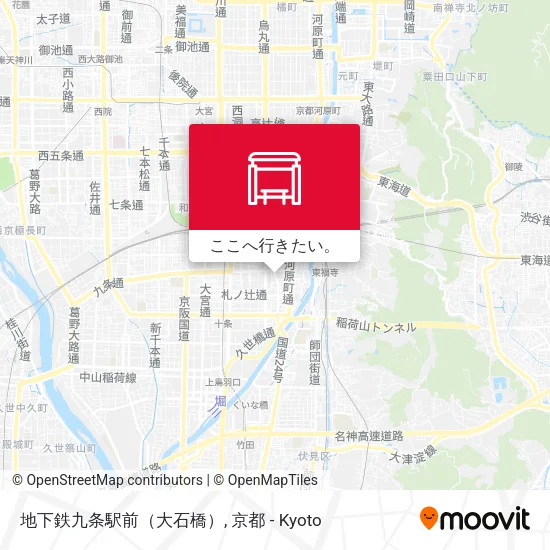 地下鉄九条駅前（大石橋）地図