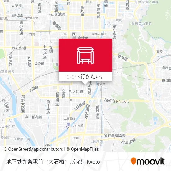 地下鉄九条駅前（大石橋）地図