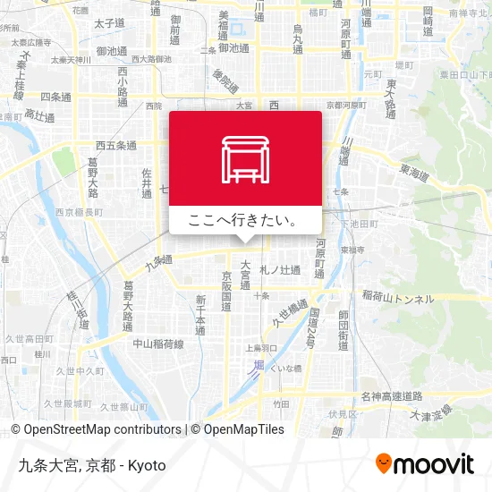 九条大宮地図