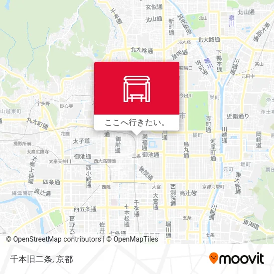 千本旧二条地図