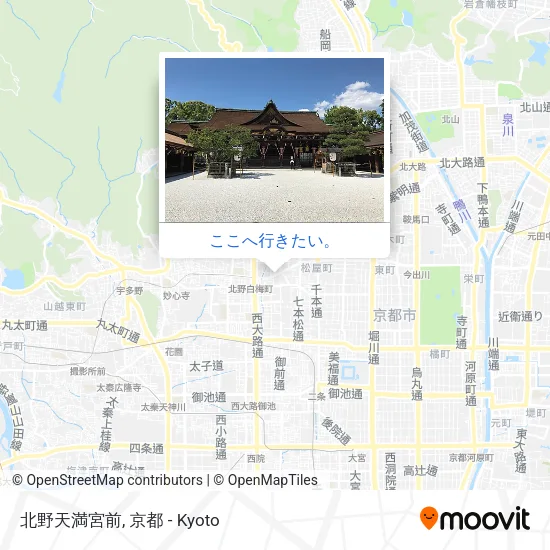 北野天満宮前地図