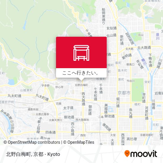 北野白梅町地図