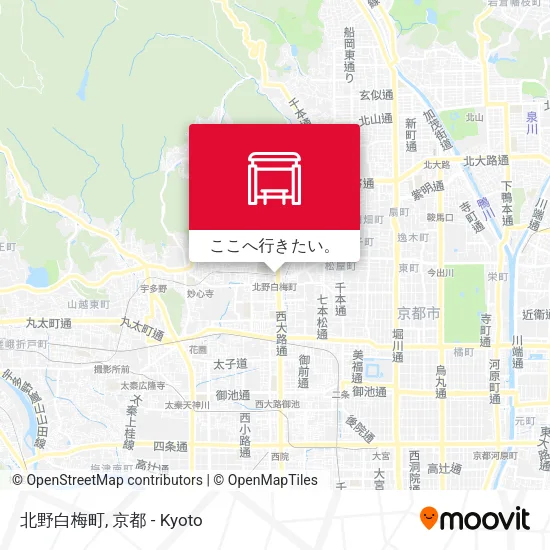 北野白梅町地図